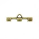 Cymbal ™ DQ metal ending Soros Iii for Tila beads - Antique bronze